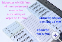 Etiquettes antivol AM 45x11 mm et 45x6
                        mm