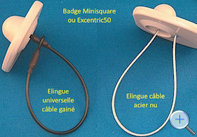 badge tag antivol minisquare RF