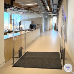 Portique rfid vue entrée