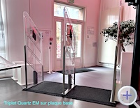 Quartz EM
                          sur plaque de base PVC